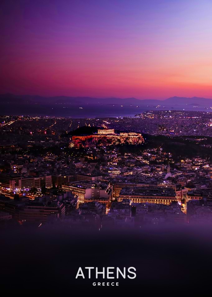 Athens, Greece at Night