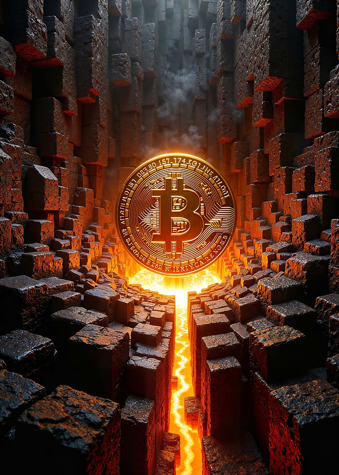 Bitcoin in a Volcanic Landscape