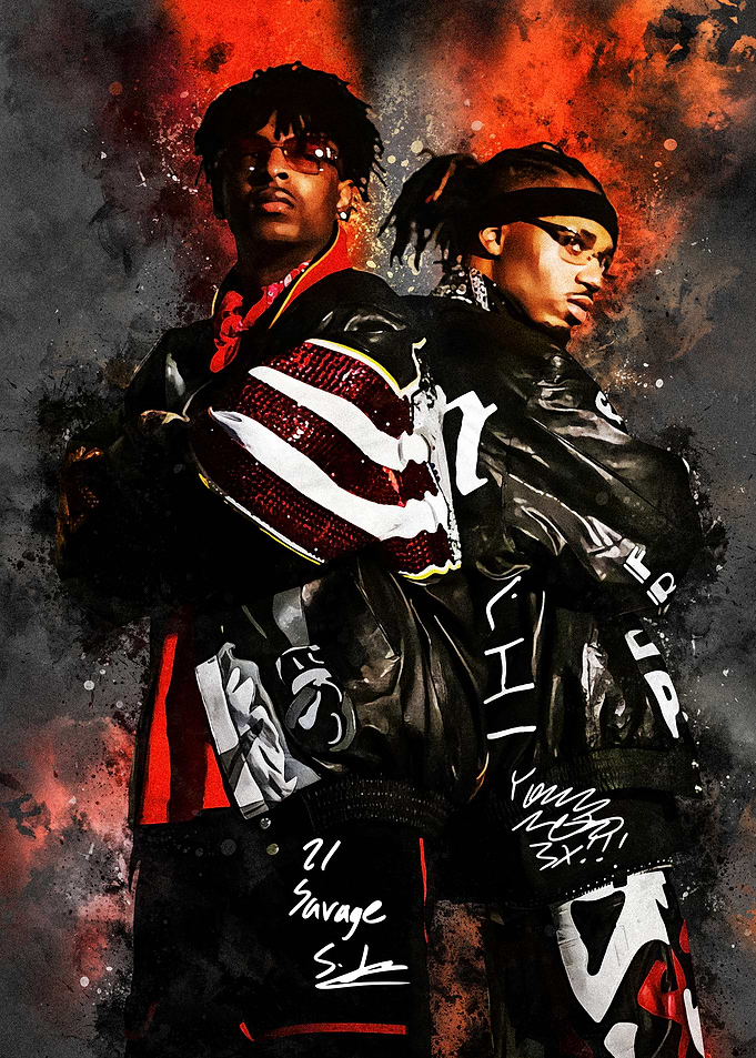 21 Savage and Metro Boomin Portrait