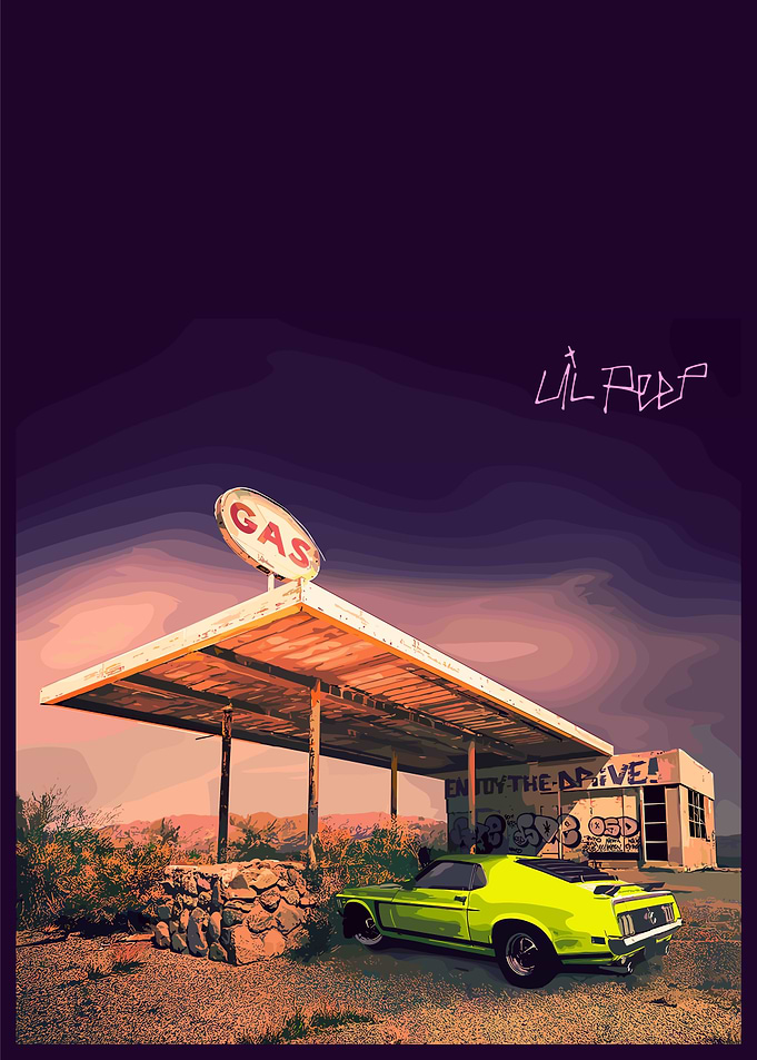 Lil Peep Gas Station Car
