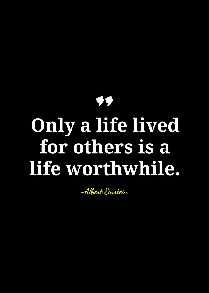 Albert Einstein Quote on Black