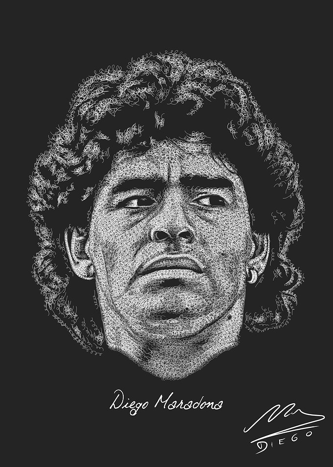 Diego Maradona Portrait
