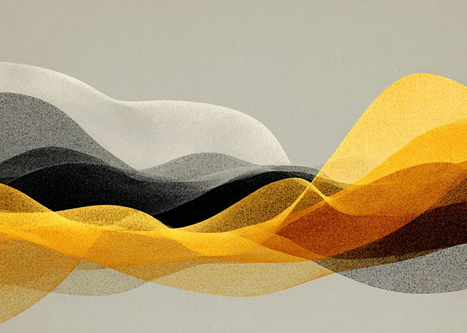 Abstract Waves in Gold and Gray