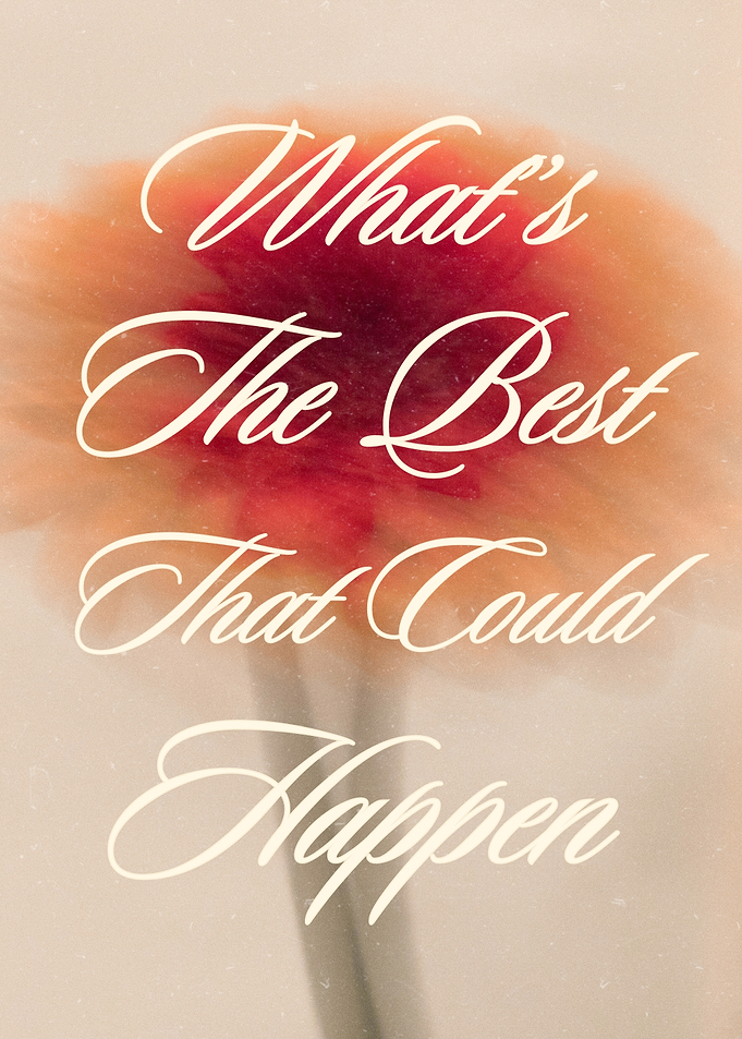 Inspirational Quote with Floral Background