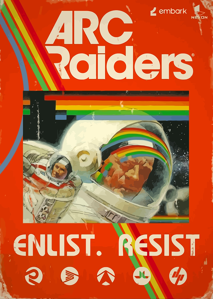 Vintage Cover ArcRaiders Game Poster Art
