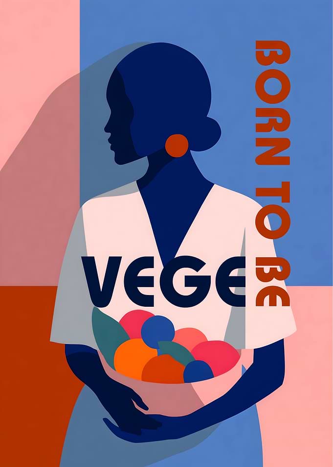 Born To Be Vege: Woman With Fruit