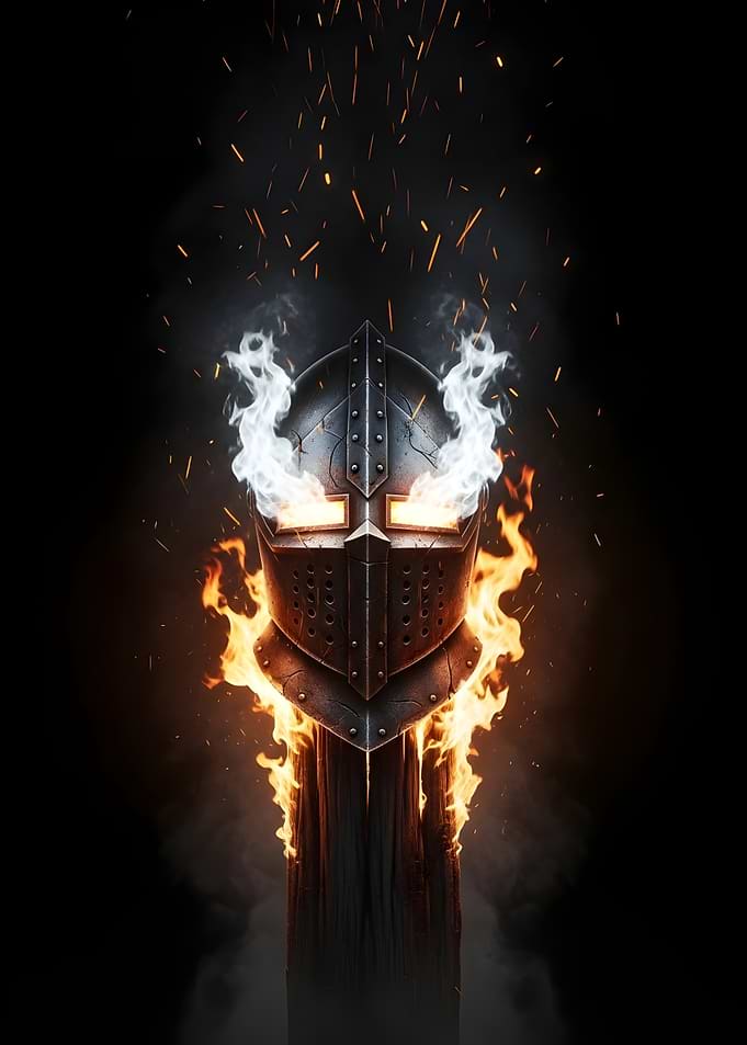 Burning Knight Helmet