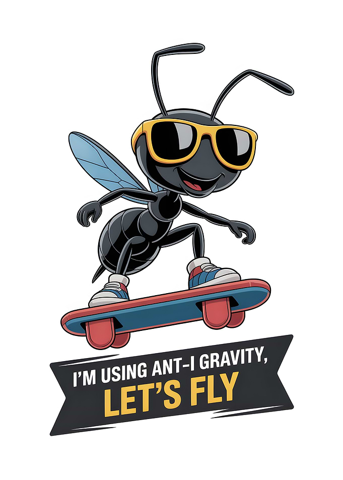 Cool Ant Skateboarder