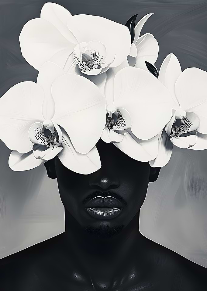 Man with Orchid Crown