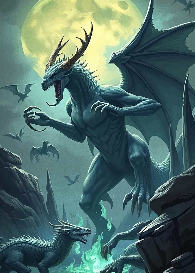 Dragon Fantasy Landscape