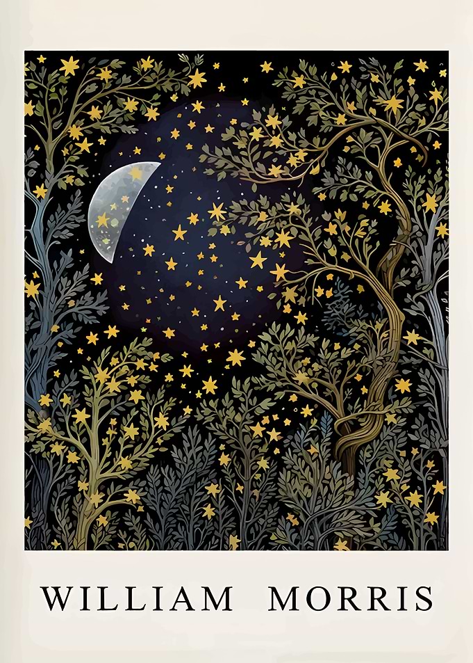 William Morris: Moon and Stars