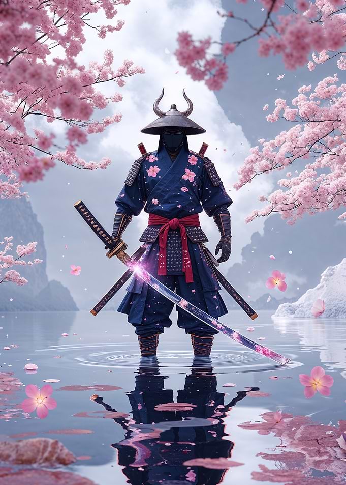 Samurai in Spring Bloom