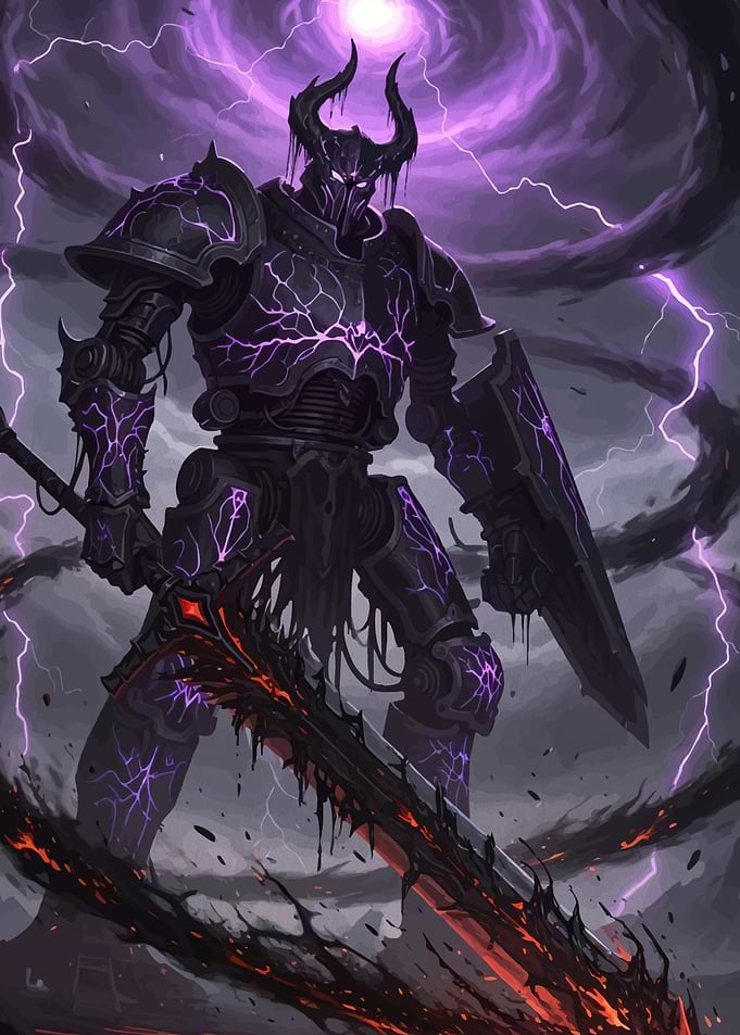 Dark Knight Fiery Sword