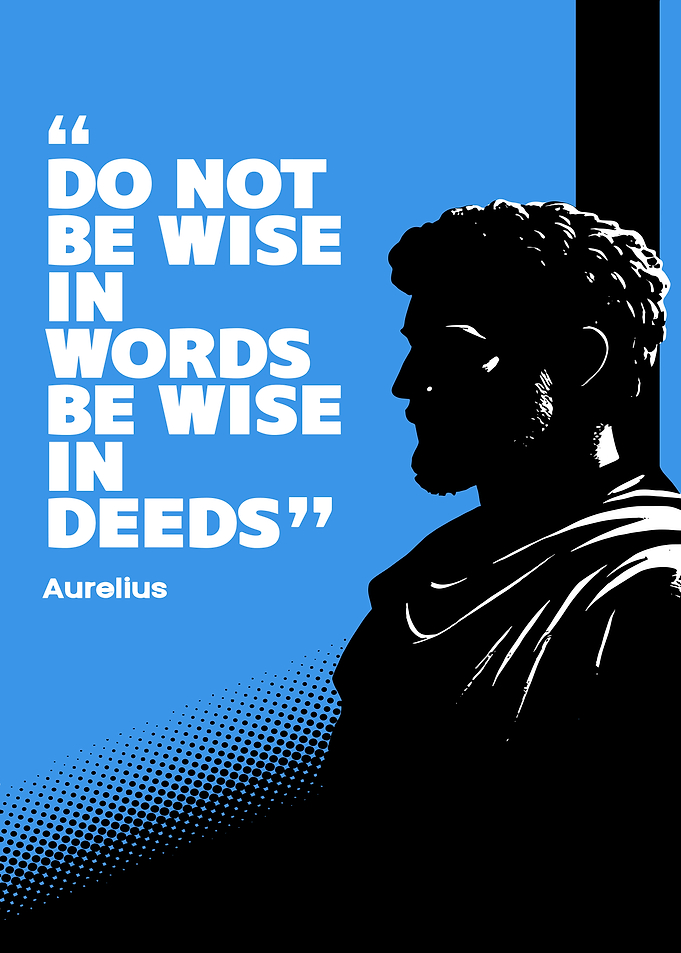 Aurelius Quote Poster