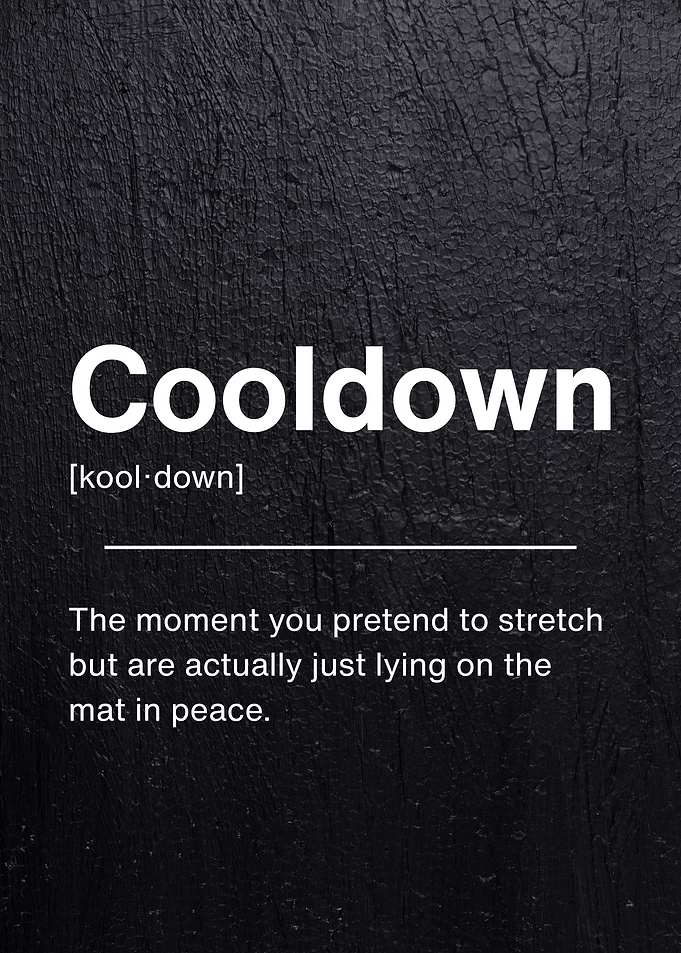 Cooldown Funny Definition