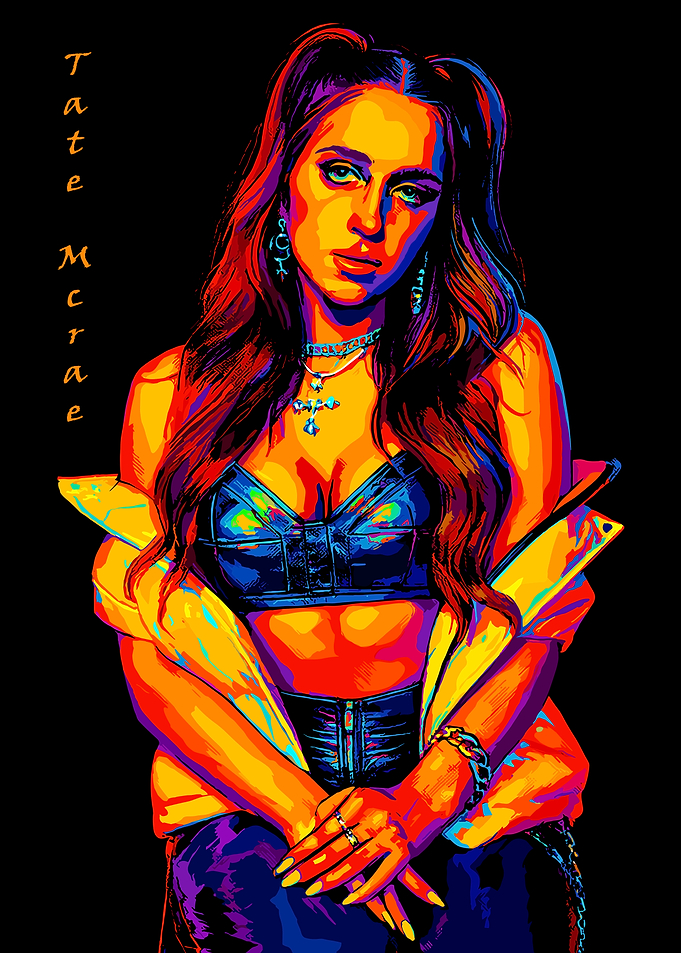 Tate McRae Pop Art Portrait