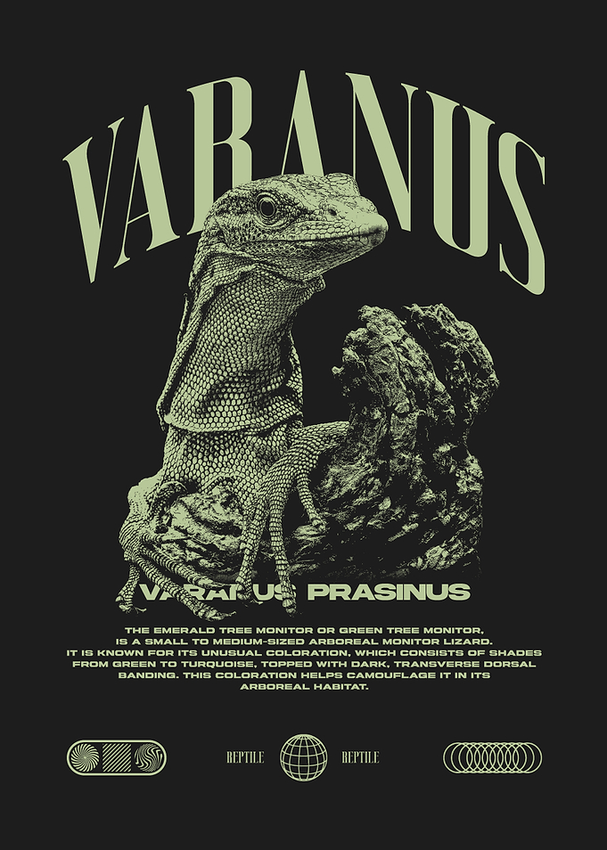 Greeen Tree Monitor Varanus Prasinus Reptile Keeper