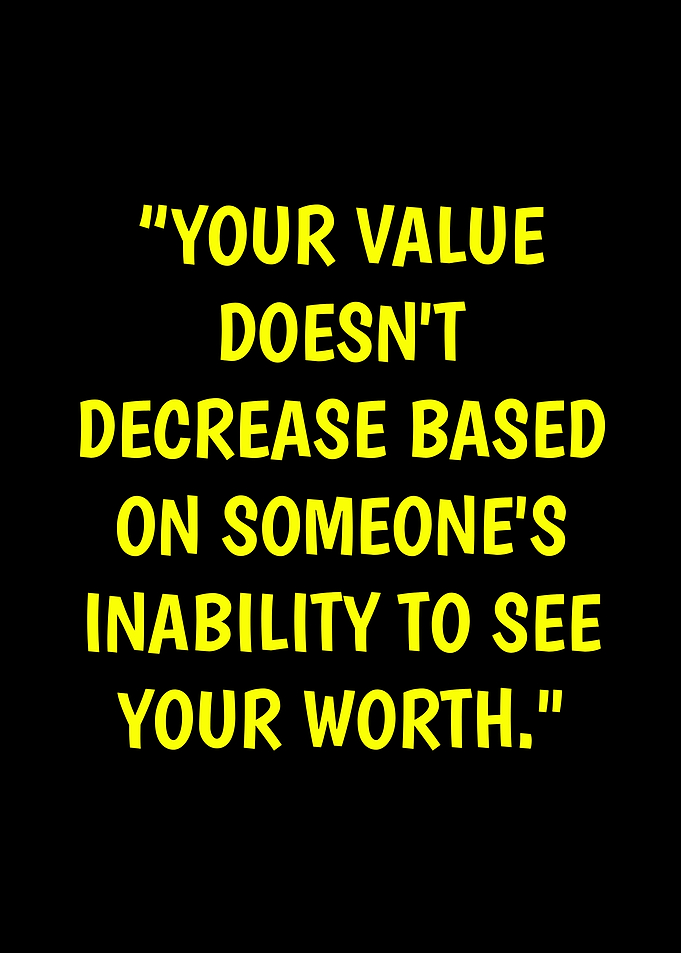 Inspirational Quote: Your Value