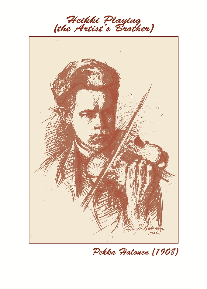 Heikki Playing (the Artist's Brother)