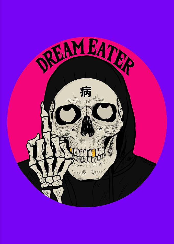Dream Eater Skull with Middle Finger