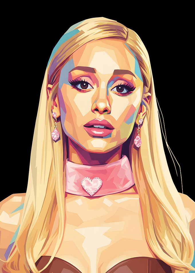 Ariana Grande Wpap Portrait