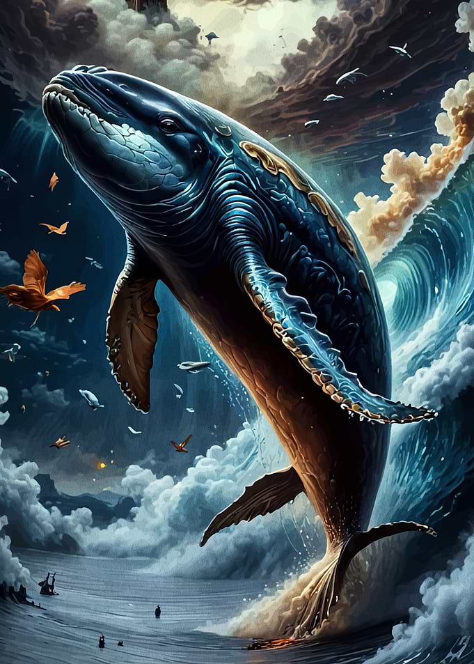 Whale Ocean Sky