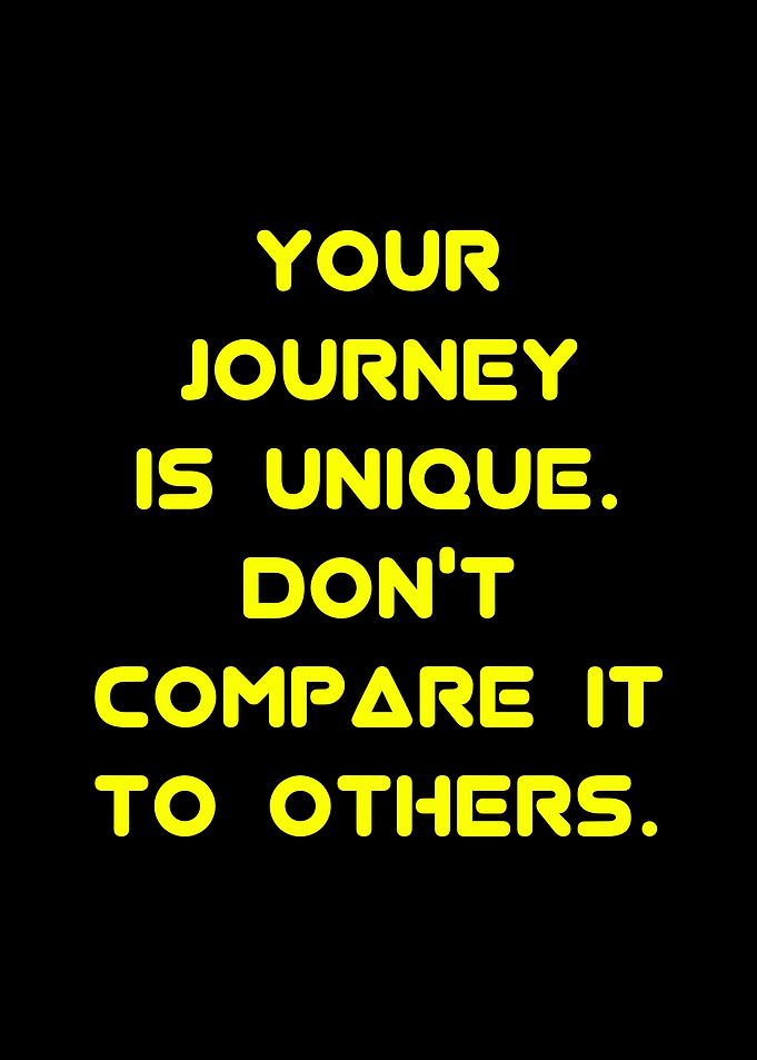 Unique Journey Inspirational Quote