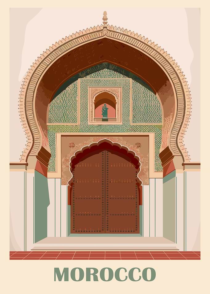 Morocco Architectural Illustration