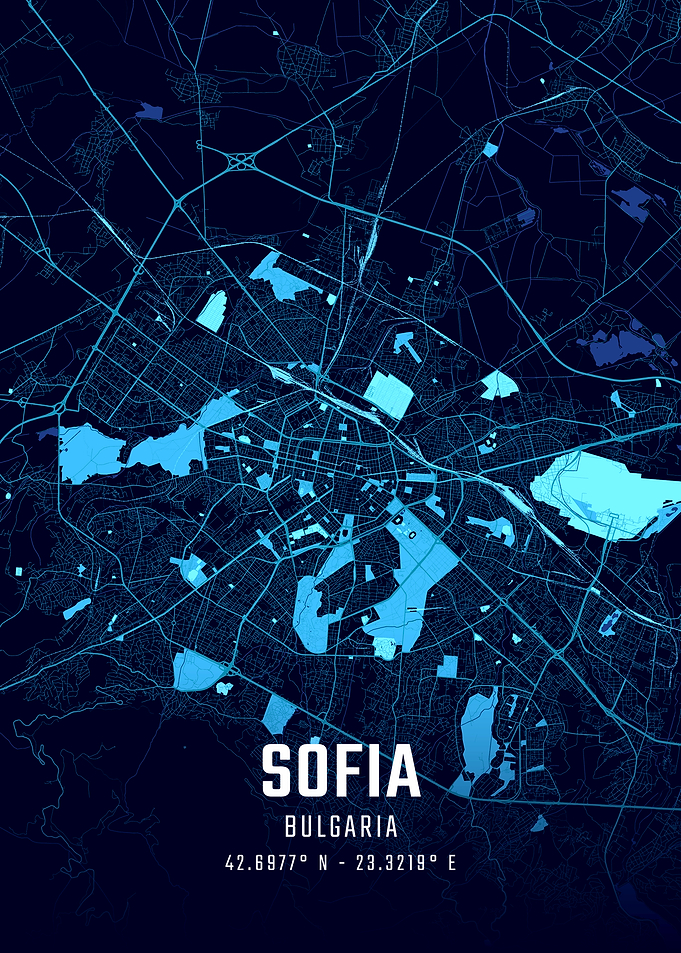 Sofia Midnight City Map