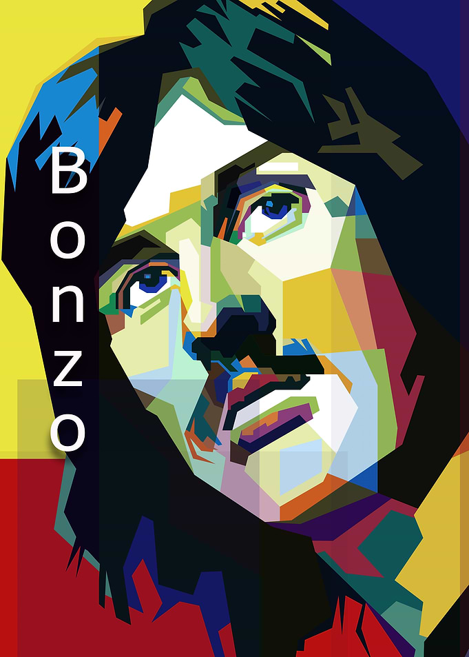 70s Drum Musician Pop Art