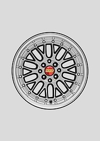 silver BBS Wheel