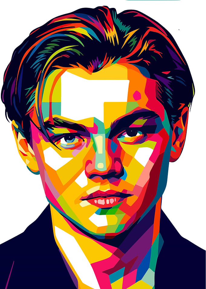 Leonardo DiCaprio Pop Art Portrait
