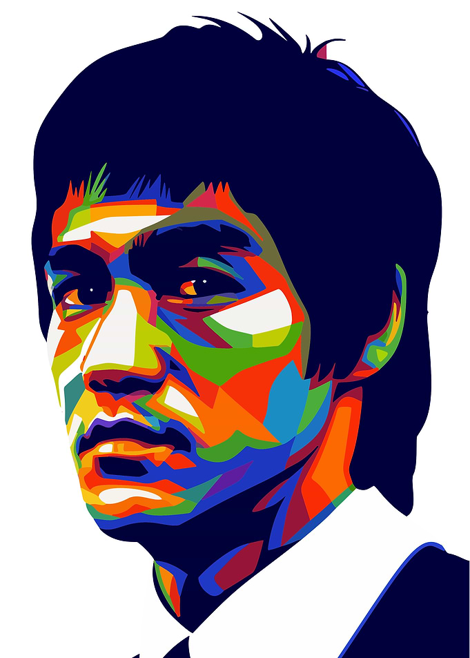 Bruce Lee Pop Art Portrait