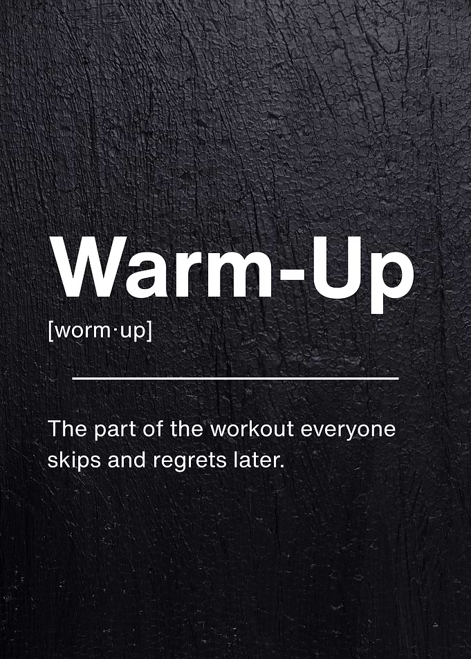 Warm-Up Workout Funny Definition