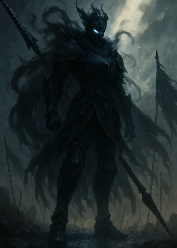 Dark Knight with Spear
