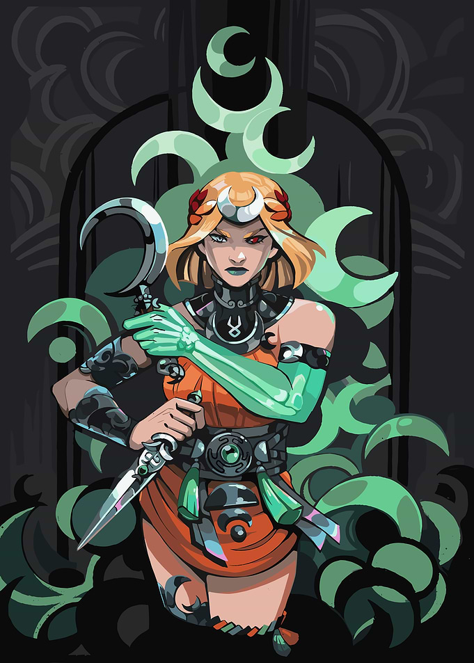 Hades Game Character Illustration
