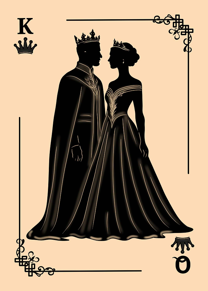 King and Queen Playing Card