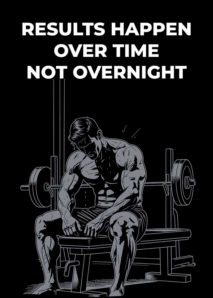 Results Happen Over Time. Gym Motivation
