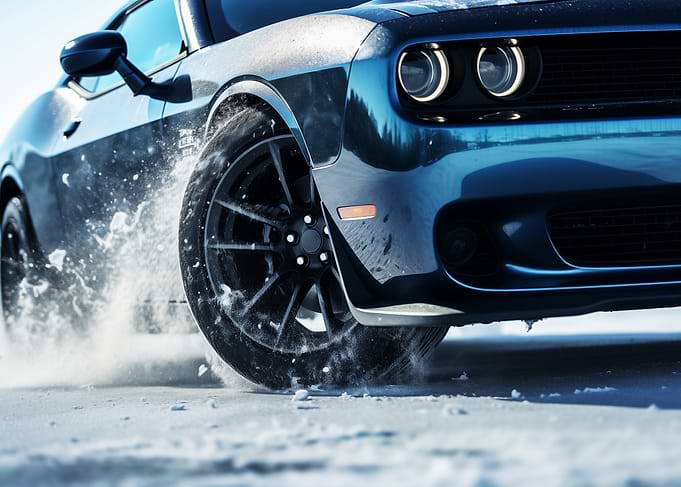 Blue Challenger in winter