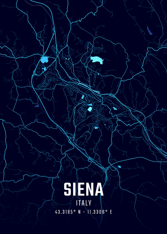 Siena Midnight City Map