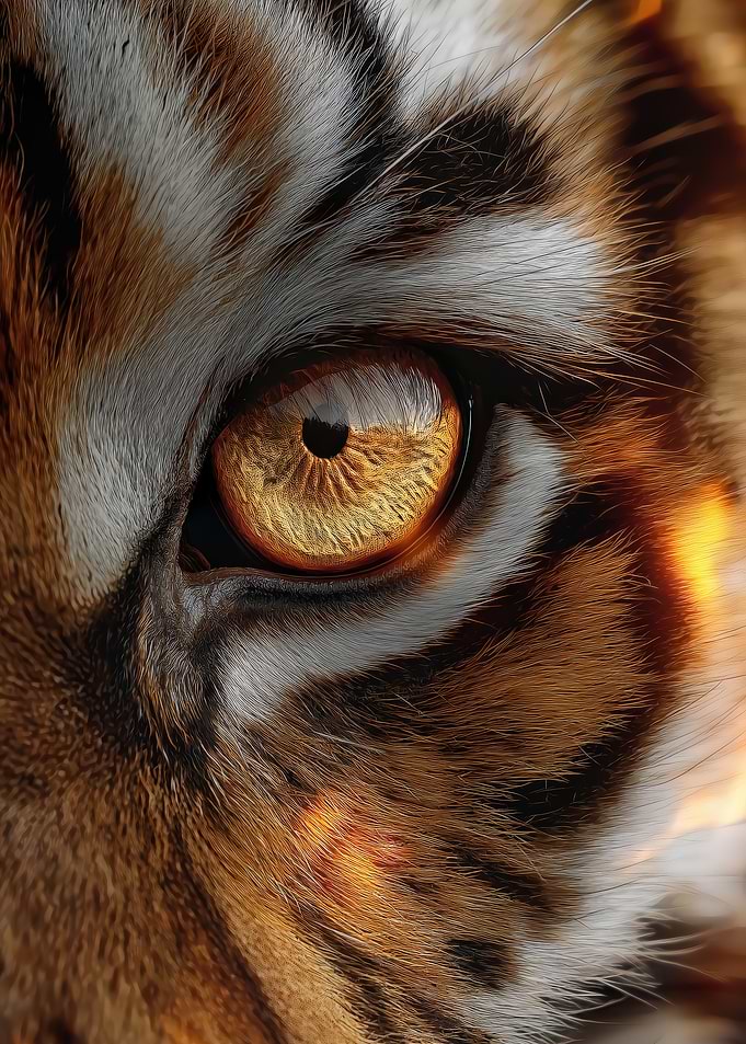 Tiger Eye Close-Up