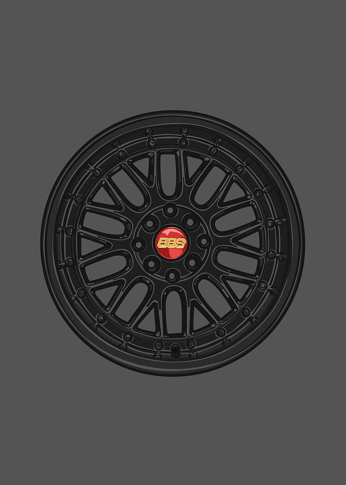 Black BBS Wheel