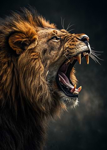 Roaring Lion Portrait