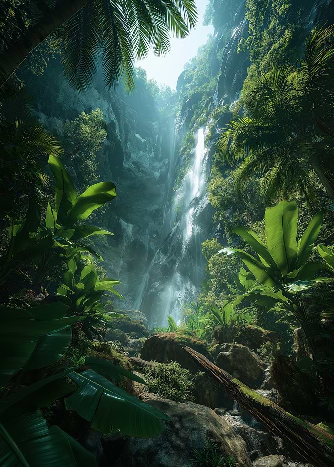 Tropical Waterfall