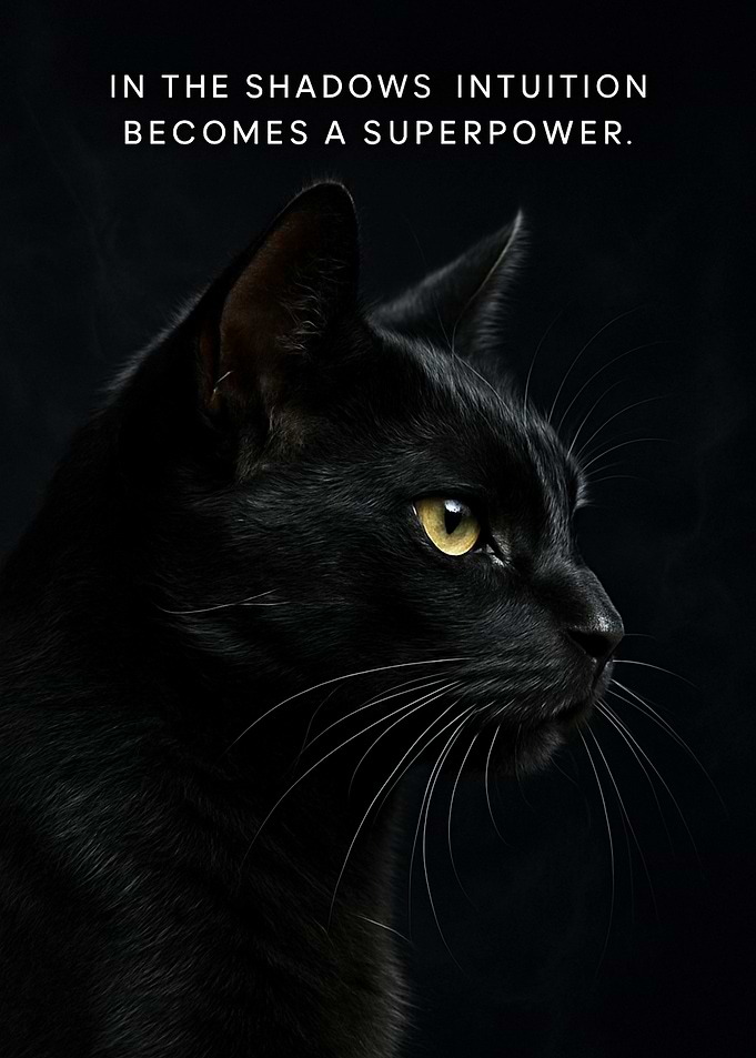 Black Cat Intuition Superpower Quotes