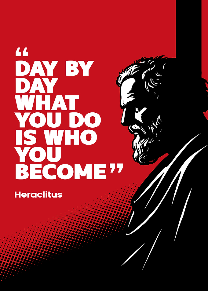 Heraclitus Quote Poster