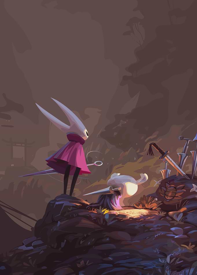 Hollow Knight: Hornet and Quirrel