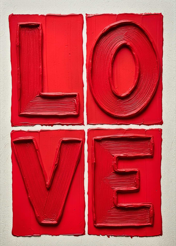 Red Love Painting