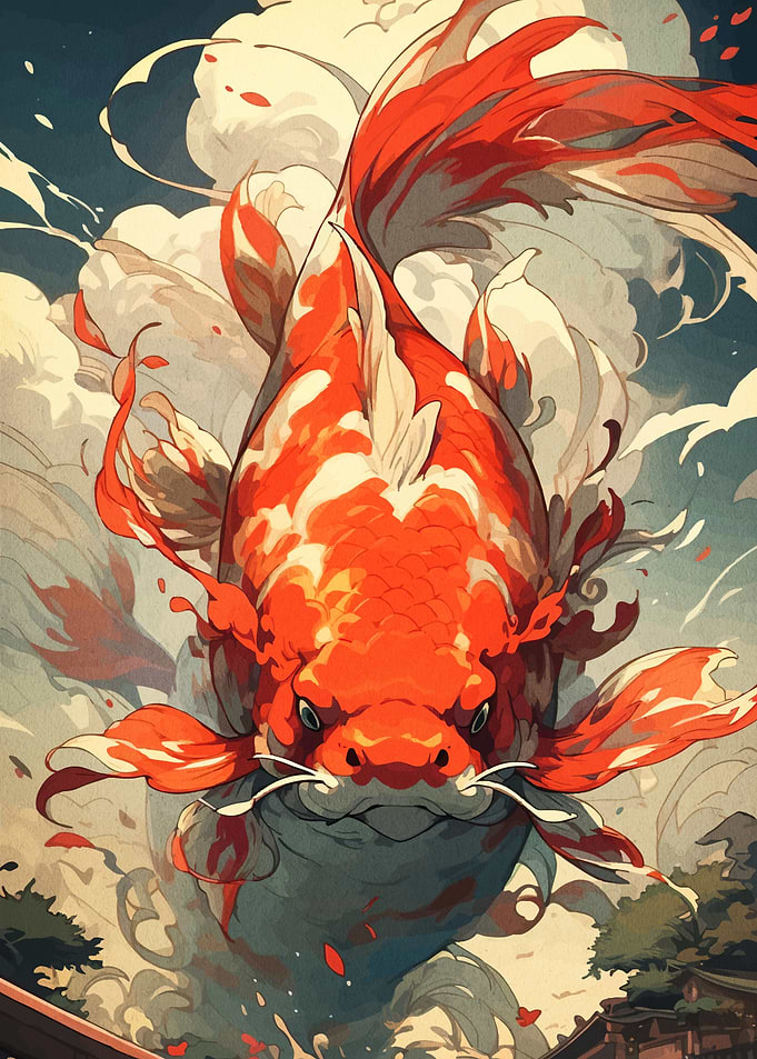 Majestic Koi Fish