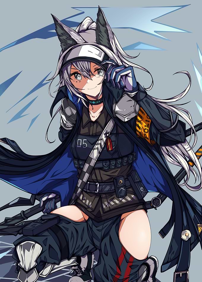 Anime Girl with Wolf Ears